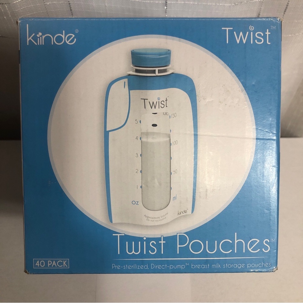 Kiinde Breast Milk Storage Twist Pouch (6 oz - Pack of 40 )- NEW